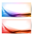abstract colored wave on background vector image