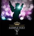 lion and lights vector image vector image