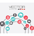 social media design over white background vector image