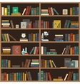 home library flat vector image