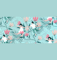 seamless pattern love couple vintage background vector image