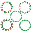 wreath frames vector image