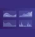 charts set vector image