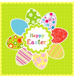 Template easter greeting card Royalty Free Vector Image