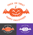 halloween logo vector image vector image