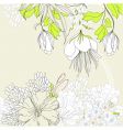 romantic background vector image
