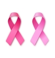 pink ribbon breast cancer awareness symbol vector image