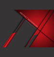 abstract dark red grey metallic overlap vector image vector image