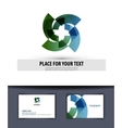 business logo icon emblem template card vector image