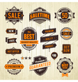 grunge sale emblems vector image vector image