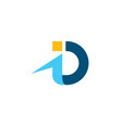 id letter icon design vector image