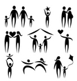 family symbols vector image