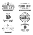 set of vintage labels emblems and logo templates vector image vector image