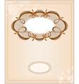 vintage background and frame vector image