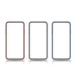 smartphone mockups vector image vector image