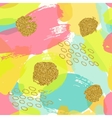 trendy seamless pattern with brush strokes vector image