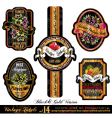 vintage labels version vector image vector image