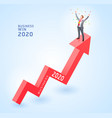 business win conceptual isometric design vector image vector image