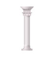 realistic antique column composition vector image