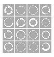 recycle signs icons set vector image vector image