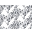 seamless pattern with hand drawn flowers vector image
