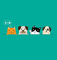 dog and cat best friends vector image vector image