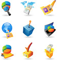 icons for business and finance vector image
