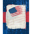 usa background with one decorative label vector image