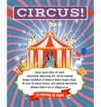 vintage circus poster template vector image