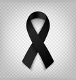 stock black awareness ribbon vector image