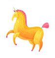 cartoon unicorn vector image vector image