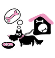 dog vector image