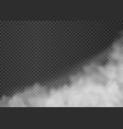 fog or smoke isolated on transparent background vector image