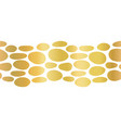 metallic gold foil abstract seamless border vector image vector image