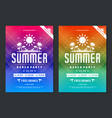summer party design poster or flyer night club vector image
