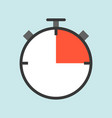 timer or stopwatch flat design icon soccer related vector image vector image