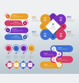 digital business infographic design vector image vector image