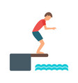 diving i vector image
