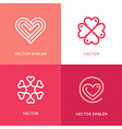 set of logo design elements and templates vector image