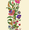 seamless border with indian ethnic ornament vector image vector image