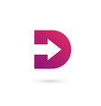 letter d logo icon design template elements vector image