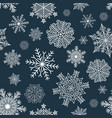 white snowflakes vector image