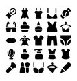 fashion icons 10 vector image
