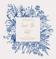 frame with floral elements vector image vector image