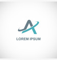 letter a company logo vector image