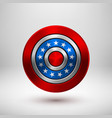 4th of july independence day badge vector image vector image