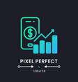 personal finance app blue solid gradient desktop vector image vector image
