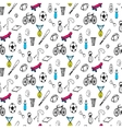 doodles seamless pattern vector image vector image