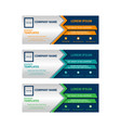 modern style web banner template -abstract vector image vector image