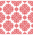 red floral seamless pattern for background vector image